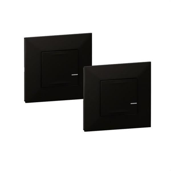 LEGRAND 741882 Interruptor+conmutador VALENA NEXT W/NETATMO WL luminoso dark