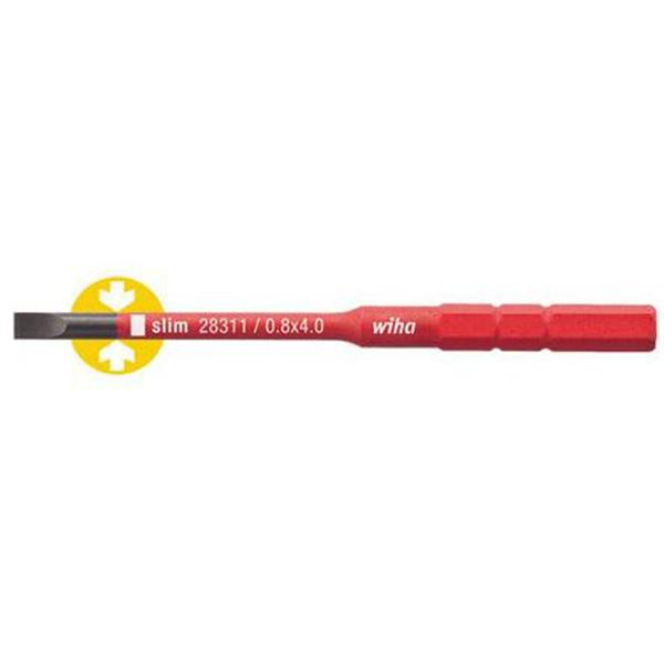 WIHA 34579 Punta bit SlimBit 283110030 ranurado 3,0x75mm electric
