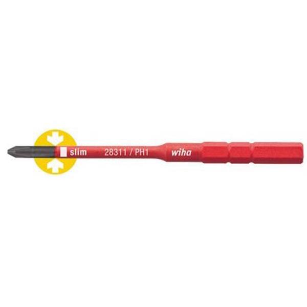 WIHA 34583 Punta bit SlimBit 2831111 Phillips PH1x75mm electric