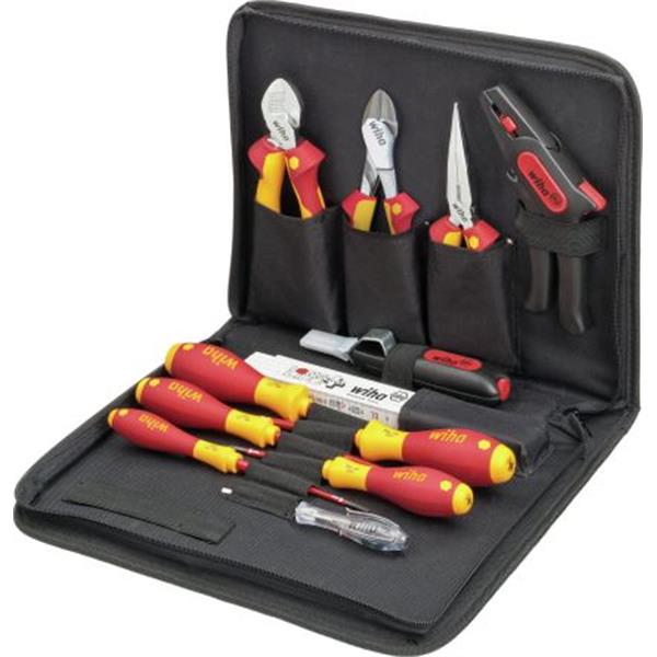 WIHA 36389 Kit herramientas 9300025 para electricistas (Bolsa de 12u)
