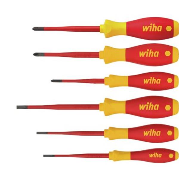 WIHA 38362 Juego destornilladores SoftFinish 3201K601 electric slimFix (6u)