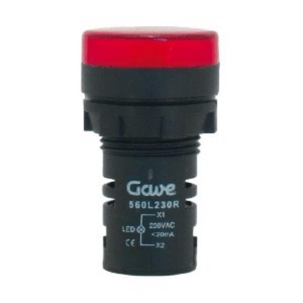 GAVE 560L24NA Piloto multiled diámetro 22,5mm 24V naranja