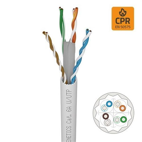 OPENETICS 0849D2 Cable categoría 6A U/UTP rígido Lszh Dca s2,d2,a1 en bobina 500m