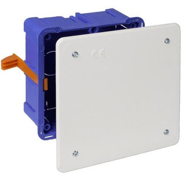 SOLERA 5362GW Caja de conexión 107x107x45mm tapa con tornillos para tabique hueco