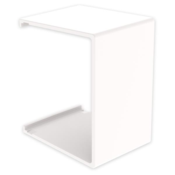 UNEX 31532-02 Pieza de unión U23X 60x75 cubre y protege los tubos en instalaciones de climatización blanc