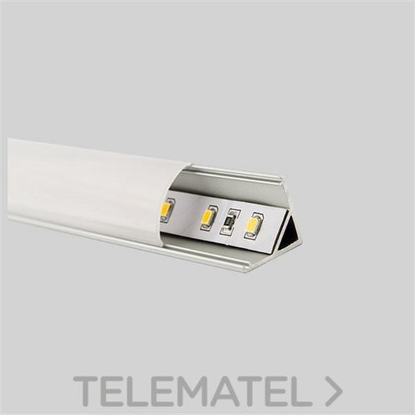 MASLIGHTING 184291 TIRA 2 MTS PERFIL ESQUINERO + DIFUSOR OPAL+ 2 TAPAS FINALES + 4 CLICS