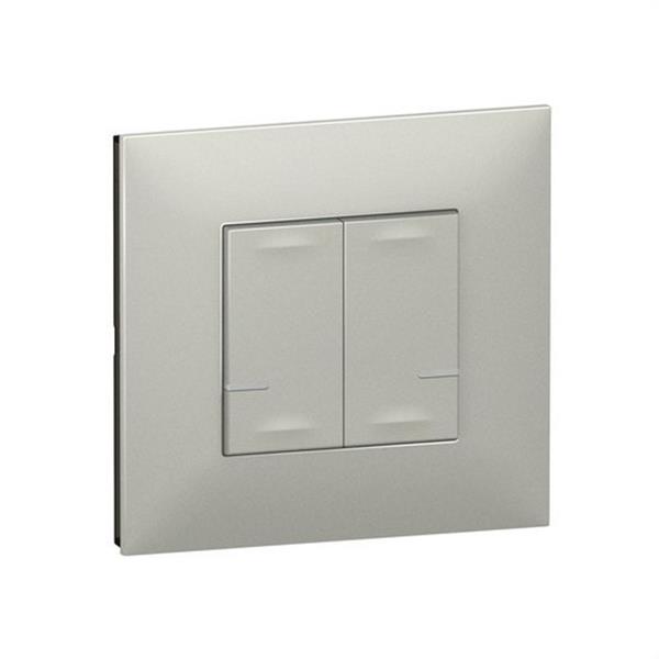 LEGRAND 741842 Controlador doble de iluminación inalámbrico aluminio