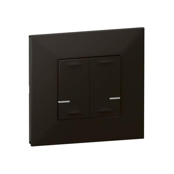 LEGRAND 741872 Controlador doble de iluminación inalámbrico dark