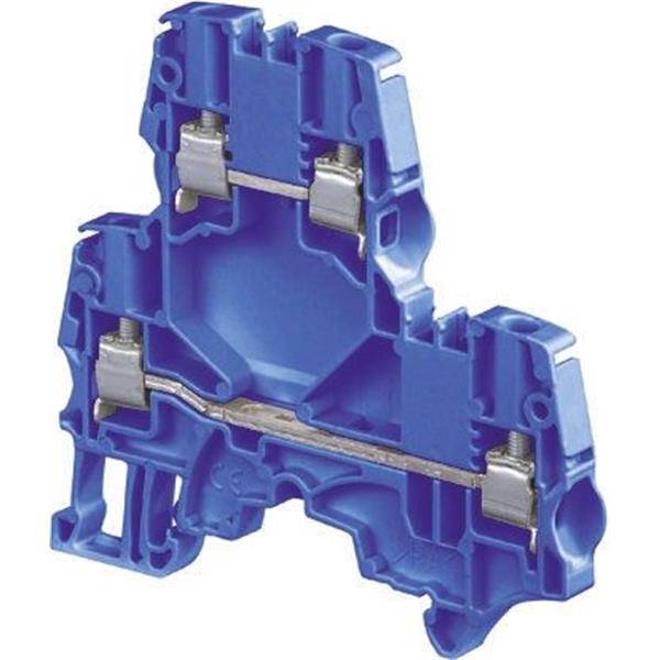 ENTRELEC 1SNK505220R0000 Borna doble piso ZS4-D2-BL azul