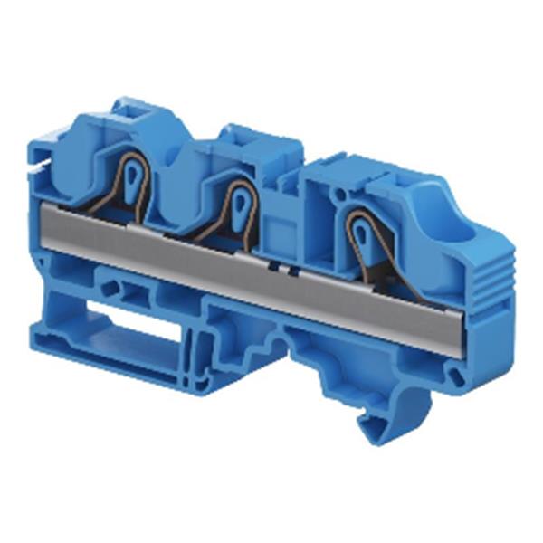 ENTRELEC 1SNK712021R0000 Borna de paso ZK16-3P-BL azul