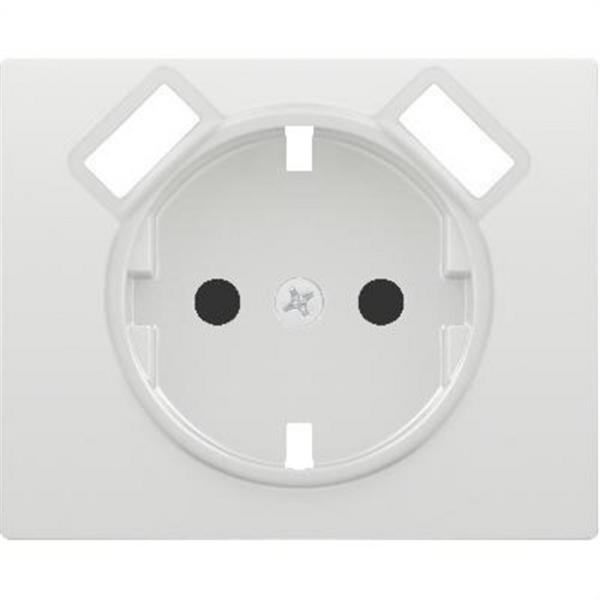 BJC 18724-USB Tapa base enchufe seguridad 2 USB serie Iris blanco