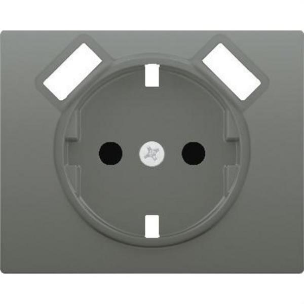 BJC 18724-USB-AN Tapa base enchufe seguridad 2 USB serie Iris acero neptuno