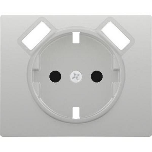 BJC 18724-USB-MA Tapa base enchufe seguridad 2 USB serie Iris aluminio mercurio