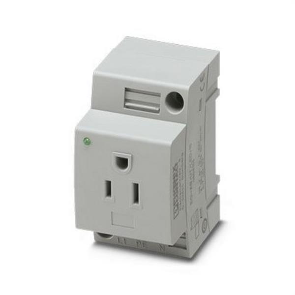 PHOENIX CONTACT 0804155 Toma de corriente EO-AB/UT/LED/15 gris