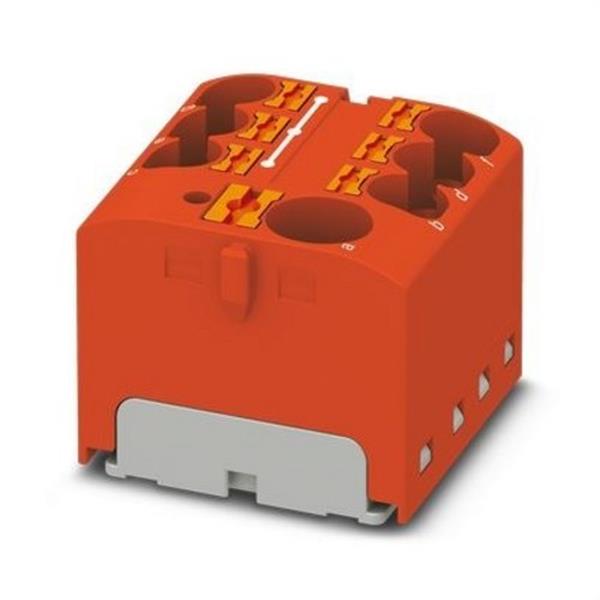 PHOENIX CONTACT 3273860 Bloque para distribución PTFIX 10/6X4 RD tensión nominal 450V 32A conexión push-in rojo