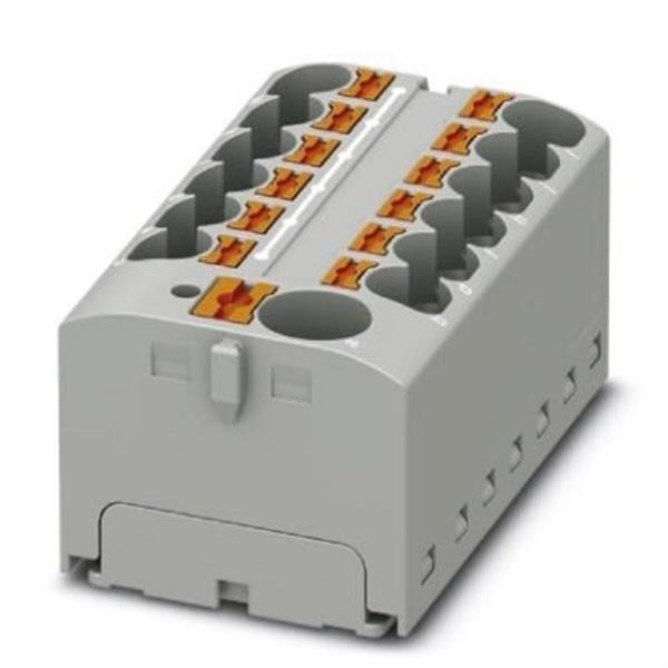 PHOENIX CONTACT 3273878 Bloque para distribución PTFIX 10/12X4 GY tensión nominal 450V 32A conexión push-in gris