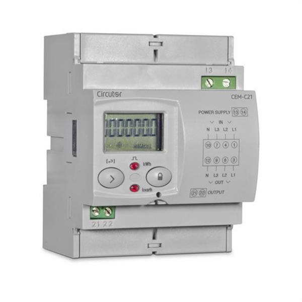CIRCUTOR Q22411. Contador de energía CEM-C21-T1 trifásico directo