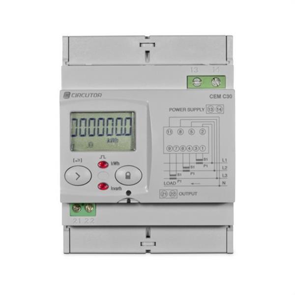 CIRCUTOR Q23511. Contador de energía CEM-C31-T1 trifásico indirecto