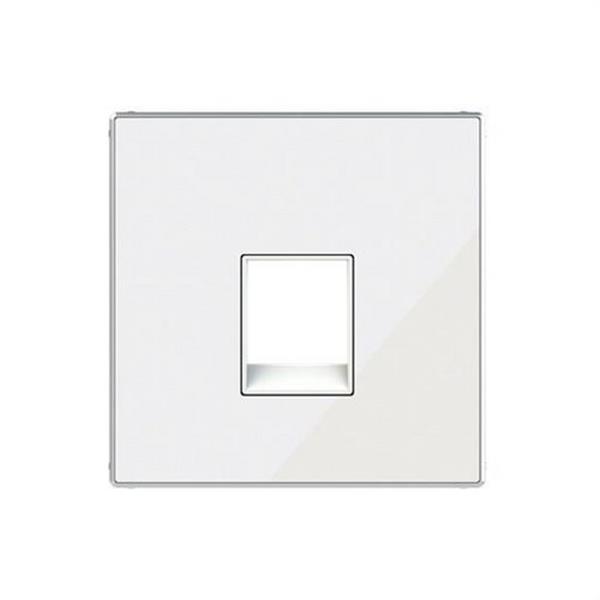NIESSEN 8517 CB Tapa toma de teléfono / informática SKy Niessen cristal blanco