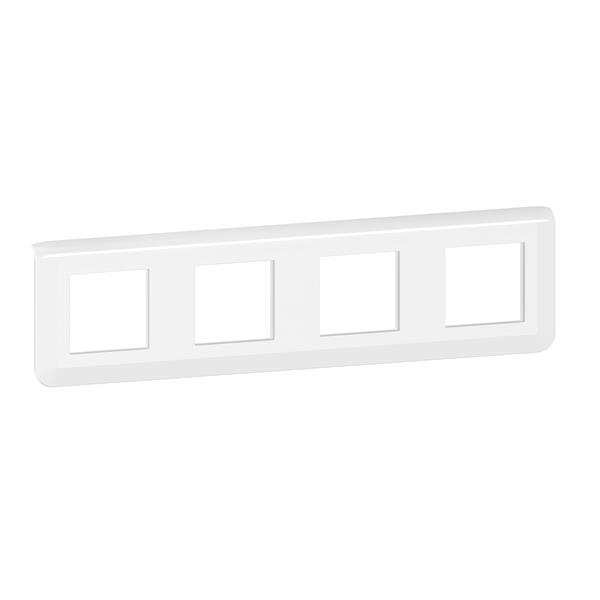 LEGRAND 078808L Placa Mosaic 4x2 módulos horizontal, blanco