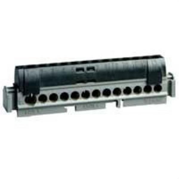 LEGRAND 004854 Borna fase 1 entrada /12 salidas negro