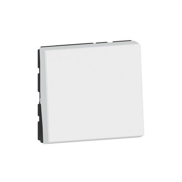 LEGRAND 278011L Conmutador Mosaic EasyLed 2 módulos 10AX, blanco