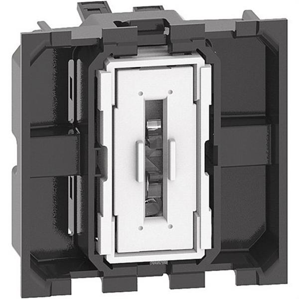 BTICINO K4001M2A Interruptor 1P 10AX 250VCA LIVING NOW 2 módulos bornes automáticos, iluminable