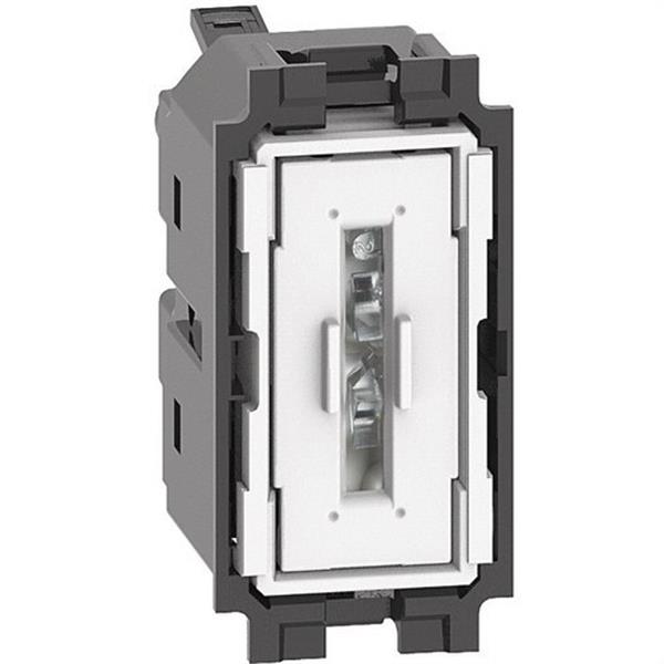 BTICINO K4003A Conmutador 1P 10AX 250VCA LIVING NOW 1 módulo, bornes automáticos, iluminable