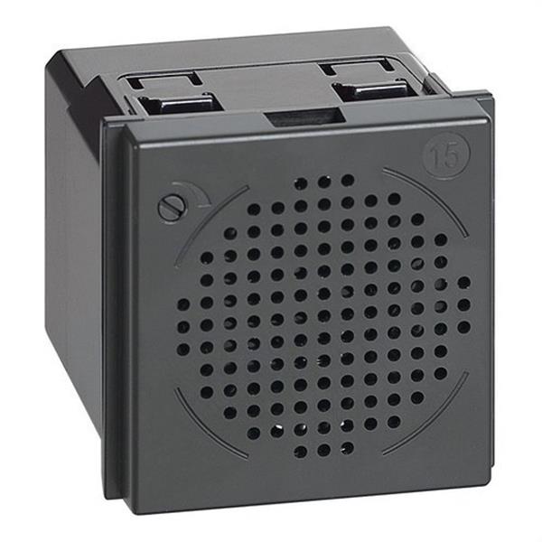 BTICINO K4355V12 Timbre electrónico 12VCA/CC LIVING NOW 2 módulos, 3 sonidos diferentes con ajuste de volume