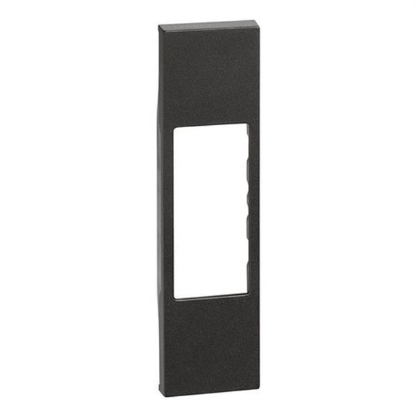 BTICINO KG07 Placa frontal LIVING NOW 1 módulo para RJ45 y adaptadores keystone, dark
