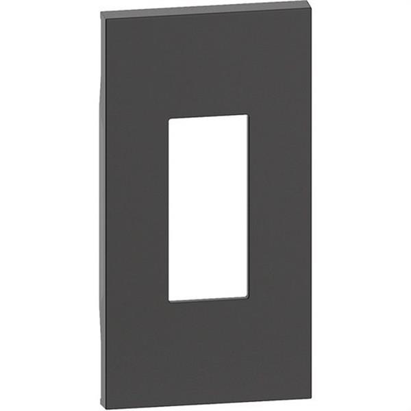 BTICINO KG07M2 Placa frontal LIVING NOW 2 módulos para RJ45 y adaptadores keystone, dark