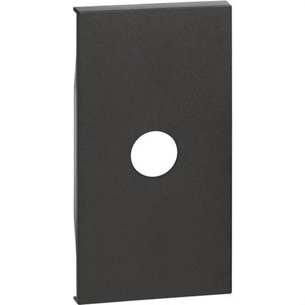 BTICINO KG08M2 Placa frontal LIVING NOW 2 módulos para bases de TV ref.4371-4953, dark