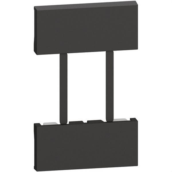 BTICINO KG51 Embellecedor LIVING NOW W/NETATMO para bases de corriente estándar europeo/americano, dark