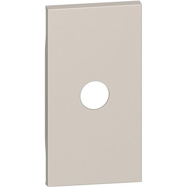 BTICINO KM08M2 Placa frontal LIVING NOW 2 módulos para bases de TV ref.4371-4953, sand
