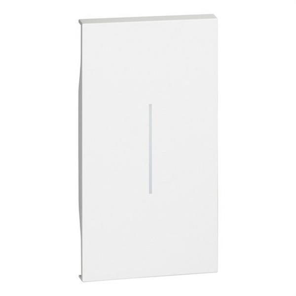 BTICINO KW01M2 Tecla LIVING NOW 2 módulos, iluminable, blanco