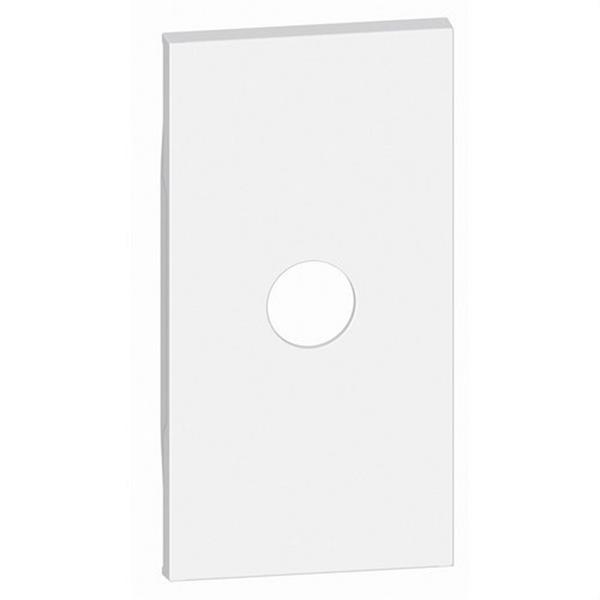 BTICINO KW08M2 Placa frontal LIVING NOW 2 módulos para bases de TV ref.4371-4953, blanco