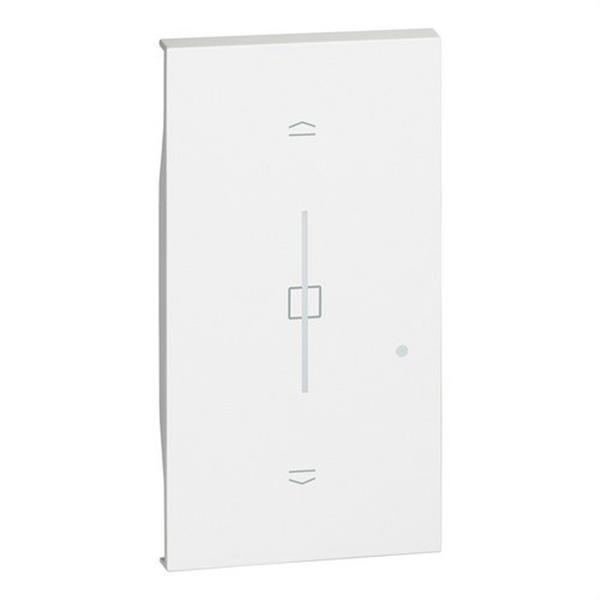 BTICINO KW43M2 Tecla comando persianas LIVING NOW W/NETATMO 2 módulos para productos inalámbricos, blanco