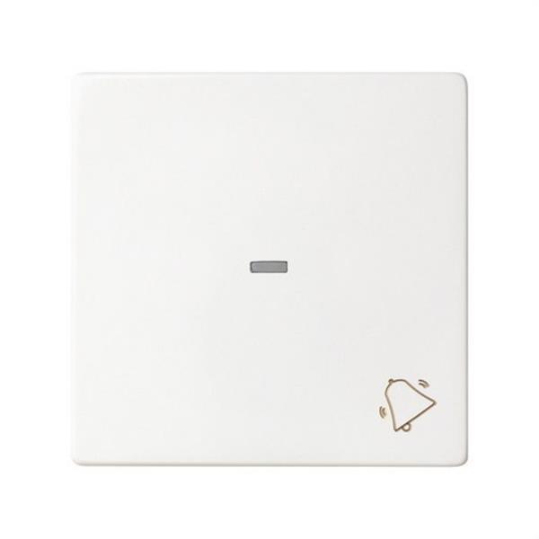 SIMON 8200017-090 Tecla individual SIMON 82 con pulsador campana blanco mate