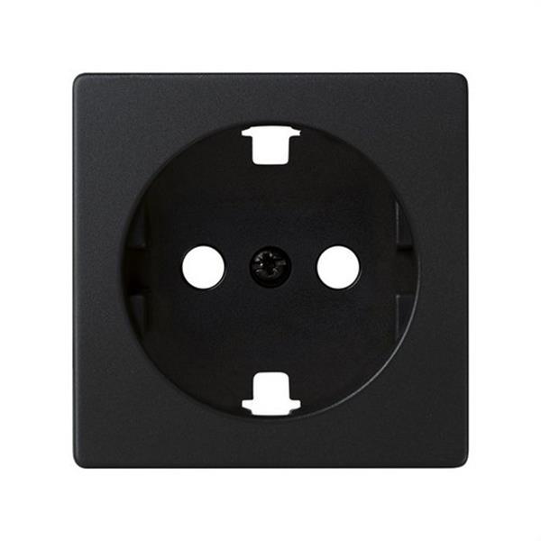SIMON 8200041-098 Tapa SIMON 82 para base de enchufe schuko negro mate