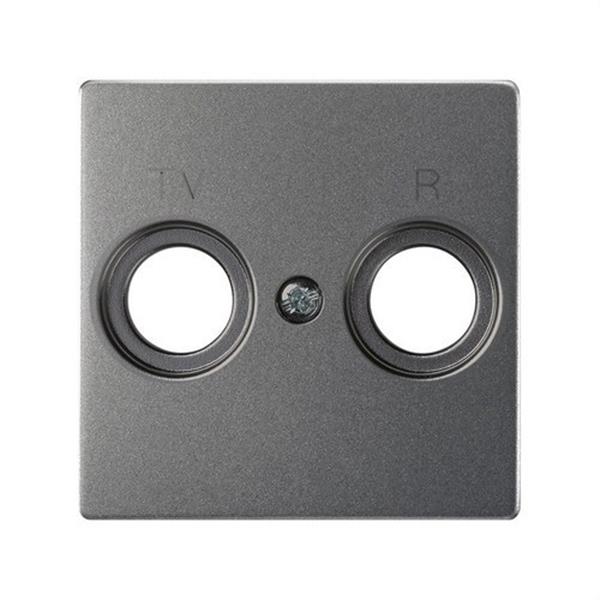 SIMON 8200053-096 Placa SIMON 82 toma R-TV SIMON 82 titanio