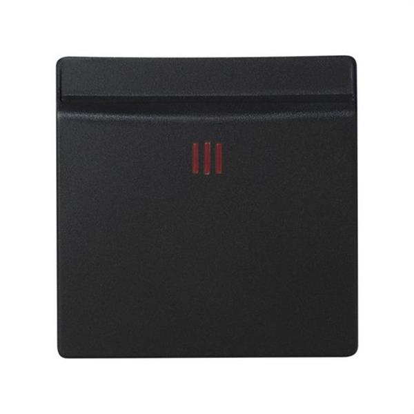 SIMON 8200078-098 Tapa Simon 82 con visor interruptor de tarjeta negro mate