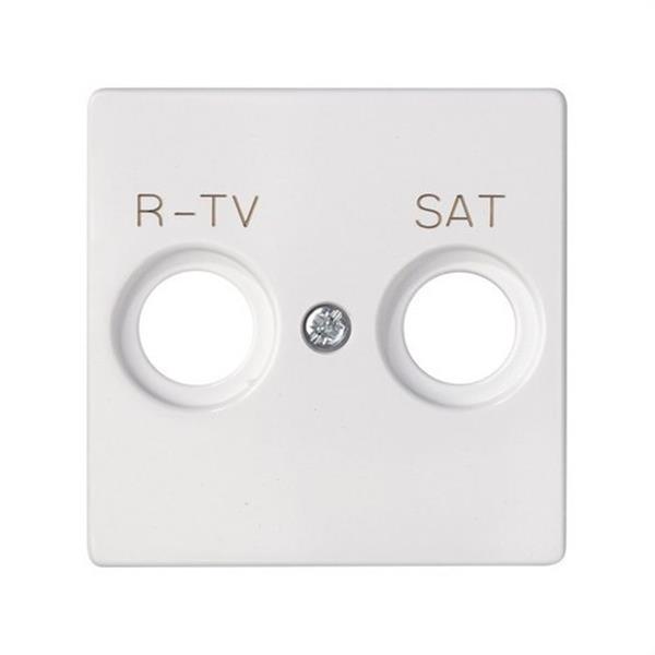 SIMON 8200097-090 Placa SIMON 82 toma R-TV+SAT blanco mate