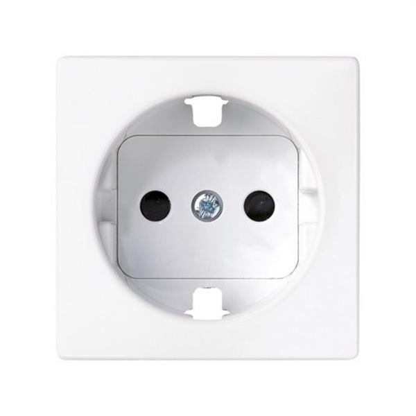 SIMON 8200432-030 Base de enchufe SIMON 82 schuko con embornamiento tornillo+tapa 16A blanco