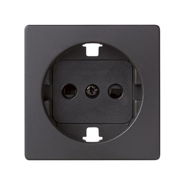 SIMON 8200432-038 Base de enchufe SIMON 82 schuko con embornamiento tornillo+tapa 16A grafito