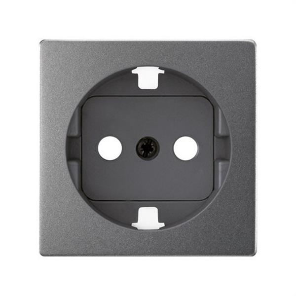 SIMON 8200432-096 Base de enchufe SIMON 82 schuko con embornamiento tornillo+tapa 16A titanio
