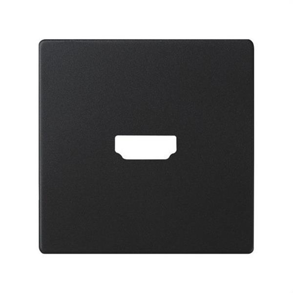 SIMON 8201094-098 Placa conector HDMI Simon 82 negro mate