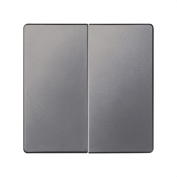 SIMON 8202126-096 Tecla doble SIMON 82 para doble cruzamiento titanio