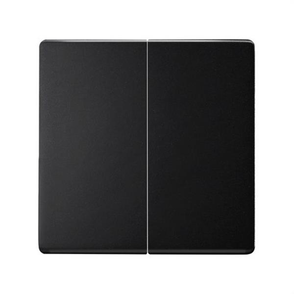 SIMON 8202126-098 Tecla doble SIMON 82 para doble cruzamiento negro mate