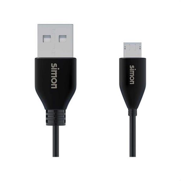 SIMON MU112201 Cable Simon 01 USB 2.0A-micro 1m negro