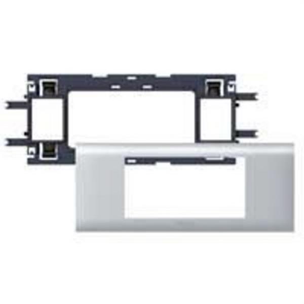 LEGRAND 011204 Adaptador MOSAIC aluminio 4 módulos T/65mm